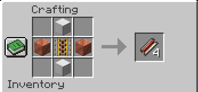 Magnetic Track crafting recipe