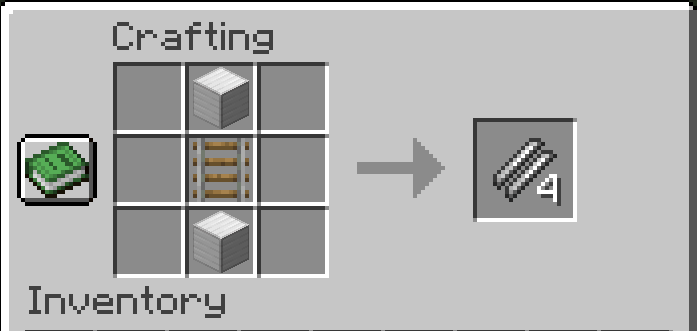 Track crafting recipe